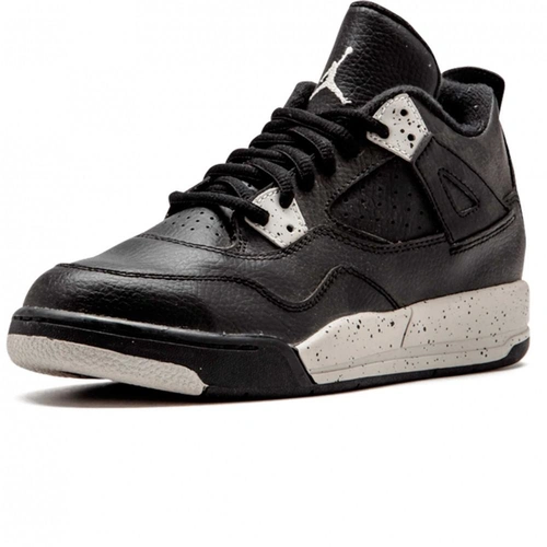 Кроссовки Nike Air Jordan 4 Retro Black/Black/White фото-2