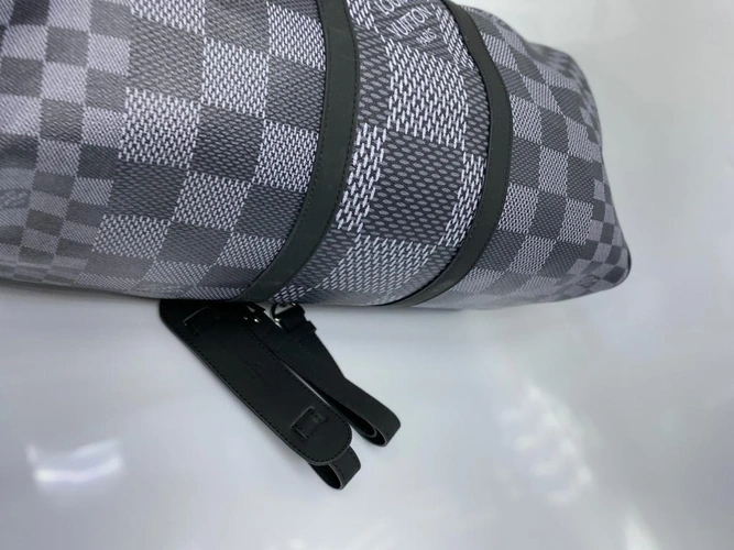 Дорожная сумка Louis Vuitton из канвы серая 50/28/22 см A80888 фото-4