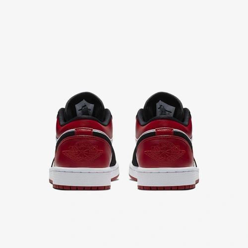 Кроссовки Nike Air Jordan 1 Retro «Black Toe» Low Black/White/Red фото-3