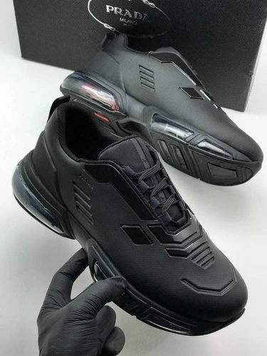 Мужские кроссовки Prada черные коллекция 2021-2022 A69191 фото-4