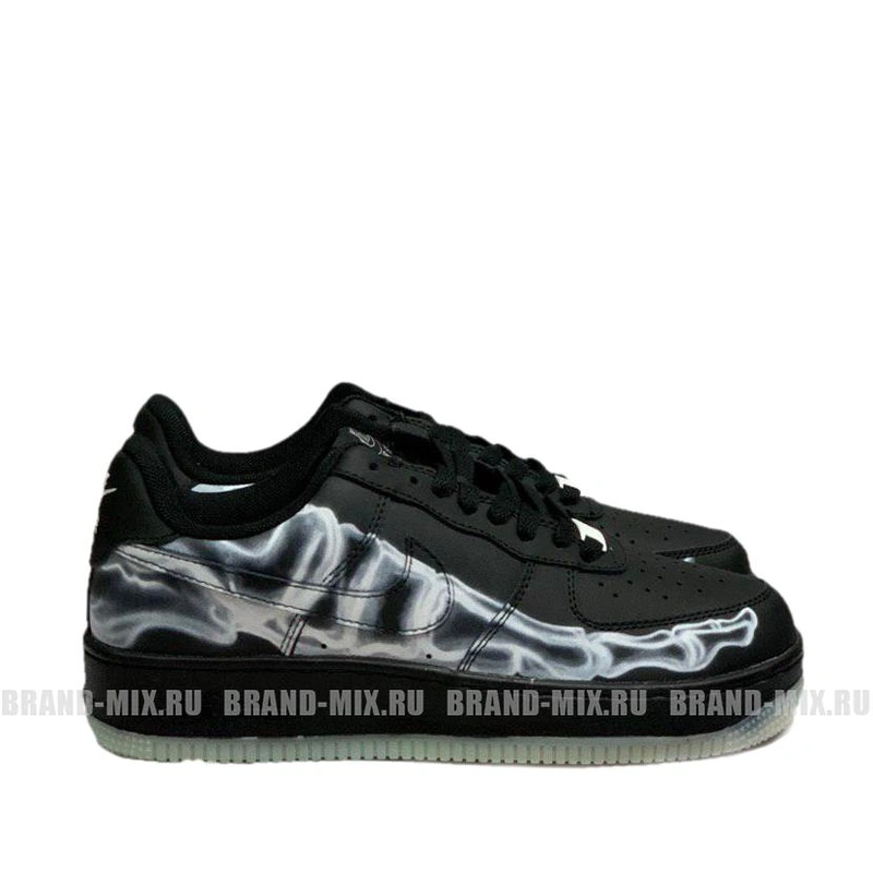 Кроссовки Nike Air Force 1 Low Skeleton Halloween Black