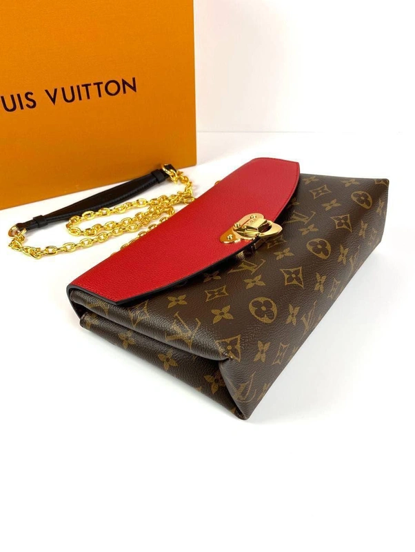 Женская сумка Louis Vuitton Saint-Placide премиум-люкс коричневая 25/16/7 см фото-6