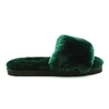 Угги тапочки женские UGG Fluff Slide Slippers Dark Green фото-1