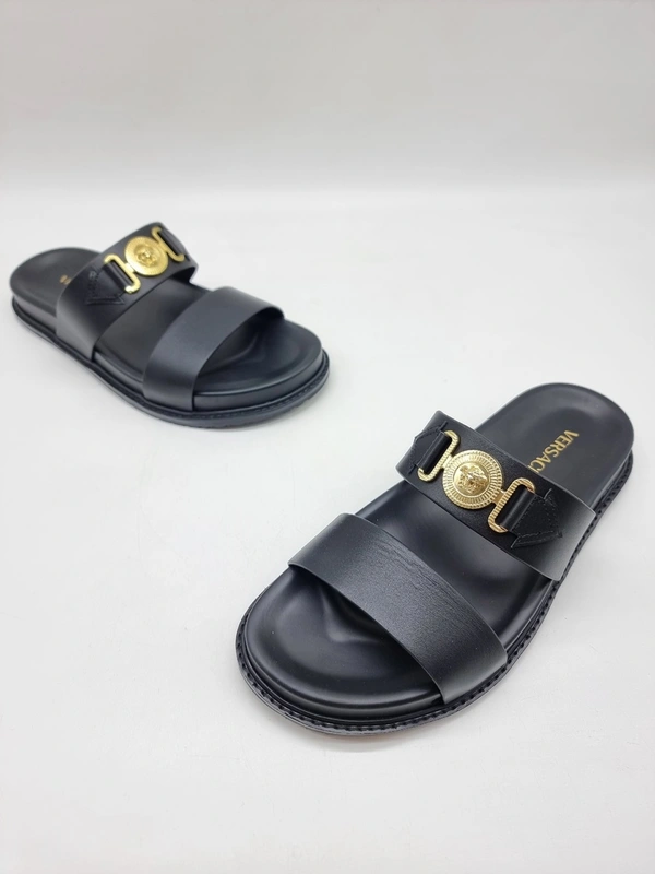 Шлёпанцы мужские Versace Slides Medusa A109982 Black фото-2