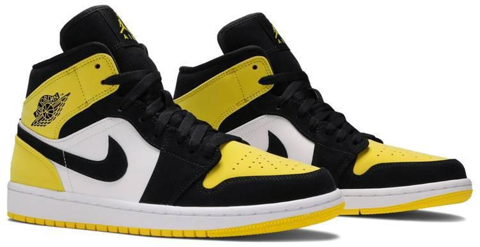 Кроссовки Nike Air Jordan 1 Retro Low YellowBlack фото-2