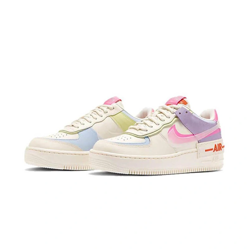 Кроссовки Nike Air Force 1 Shadow Double Swoosh Sail Pink Purple фото-4