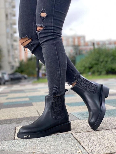 Ботинки женские Dior черные A52859 фото-7