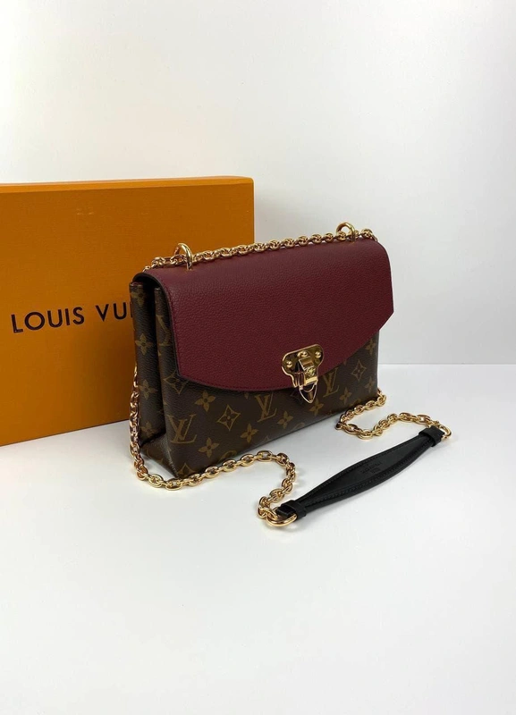 Женская сумка Louis Vuitton Saint-Placide премиум-люкс коричневая 25/16/7 см. a70342 фото-6