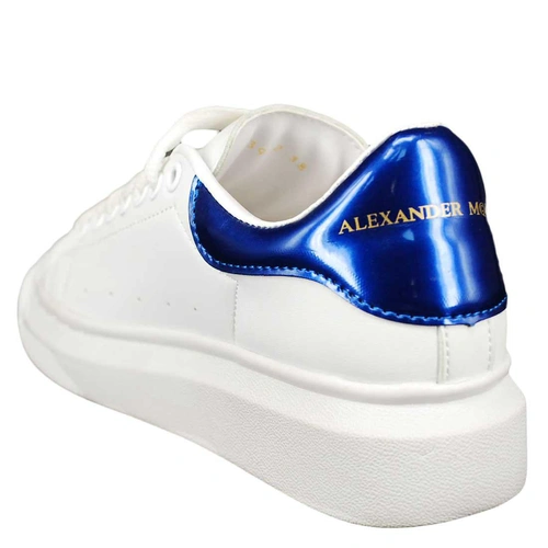 Кроссовки Alexander McQueen Oversized Larry White Blue фото-2