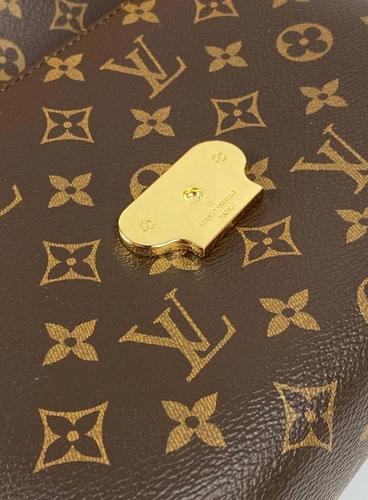 Женская сумка Louis Vuitton Saint-Placide премиум-люкс коричневая 25/16/7 см. a70342 фото-3