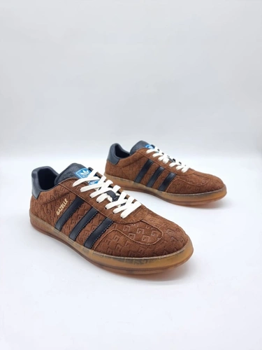 Кеды Adidas Gazelle x Gucci A108087 Brown фото-2