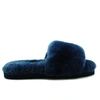 Угги тапочки женские UGG Fluff Slide Slippers Navy Blue фото-1