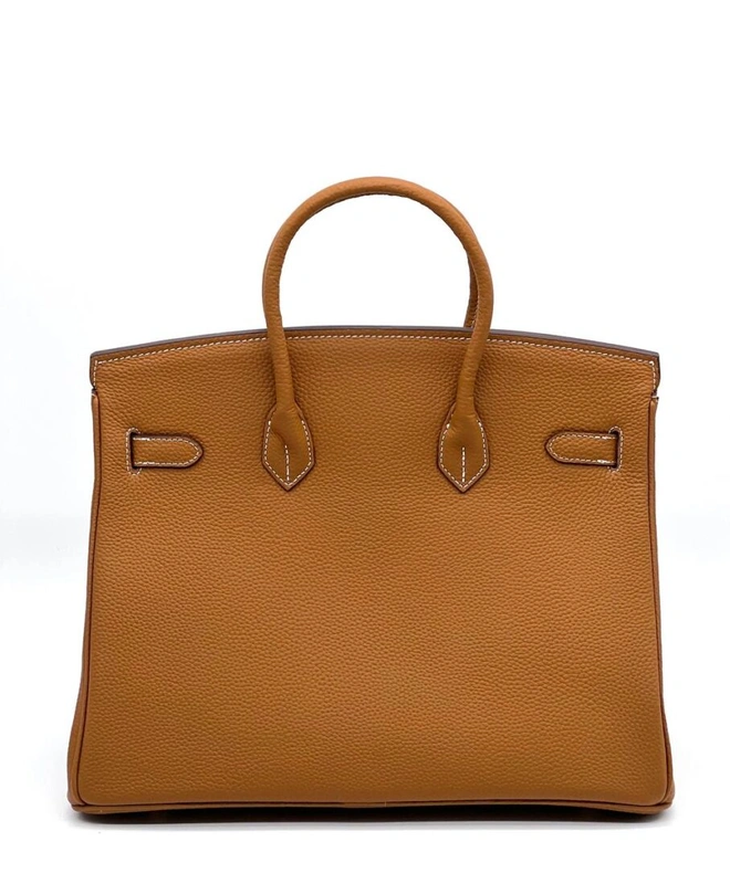 Женская сумка Hermes Birkin 35×26 см A109395 коричневая фото-3