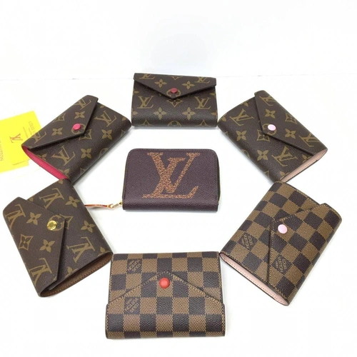 Кошелек Louis Vuitton премиум-люкс коричневый 12/9,5/2 A64334 фото-5