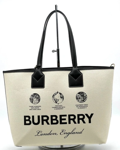 Сумка Burberry A106485 тканевая белая