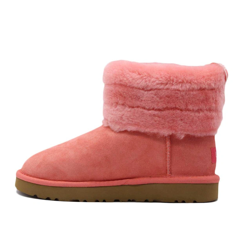 Угги женские ботинки UGG Mini Fluff Quilted Boot Lantana фото-3