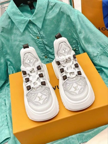 Кроссовки женские Louis Vuitton Archlight 2.0 1ABIIZ-23 White/Grey фото-3