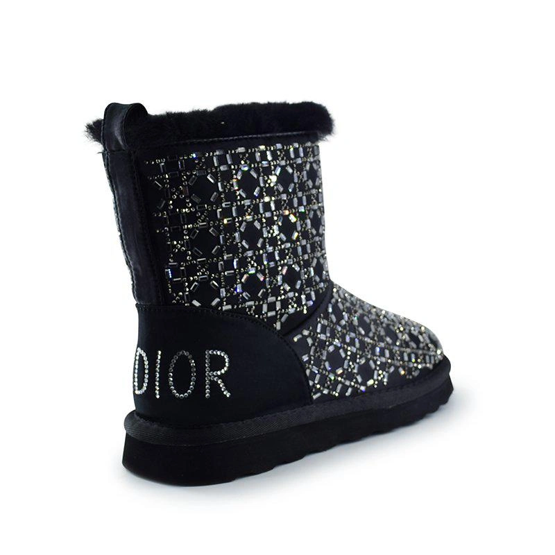 Угги женские UGG x Christian Dior Black фото-3