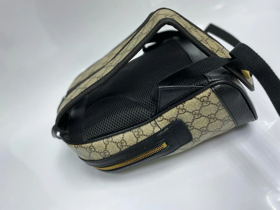 Женский рюкзак Gucci из канвы с рисунком 30/24/10 см фото-6