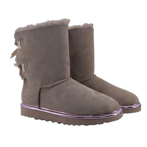 Угги женские UGG II Bailey Bow Metallic Dusk фото-7