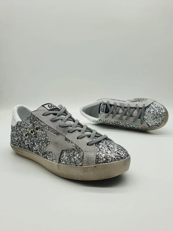 Кеды женские Golden Goose серые фото-4