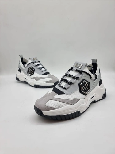 Кроссовки Philipp Plein Trainer Predator SABS-USC0122-PTE003N White-Grey