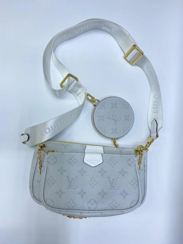 Клатч женский Louis Vuitton из канвы Monogram голубой качество-люкс фото-6