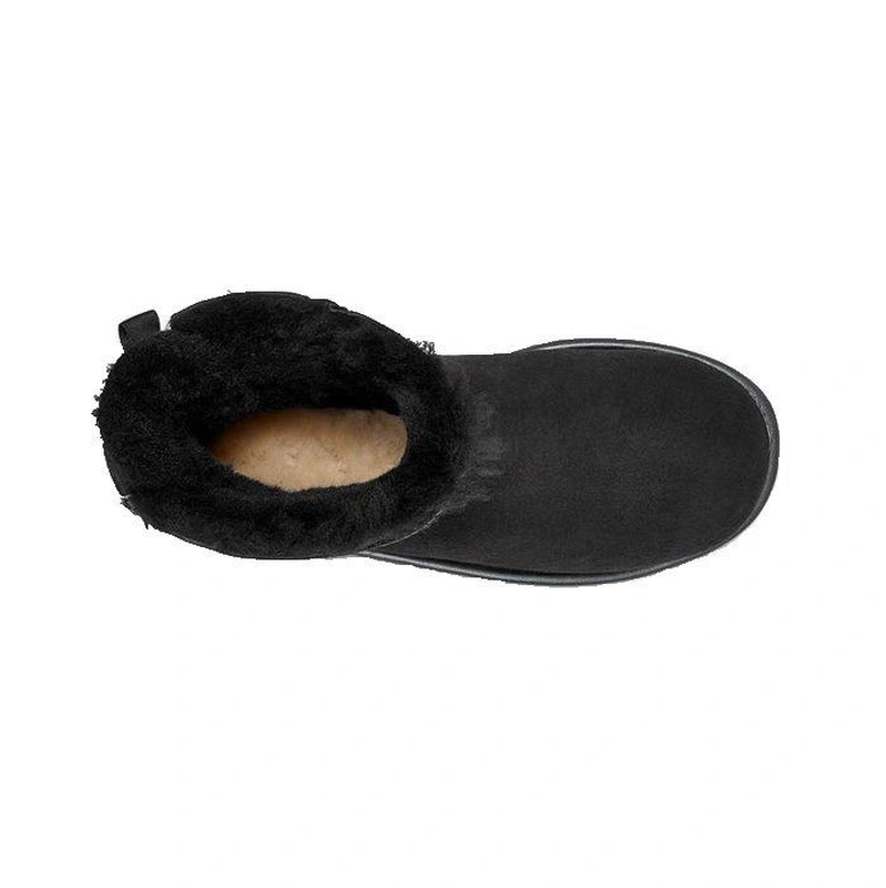 Угги женские мини UGG Mini Bailey Bow II Metallic Black фото-2