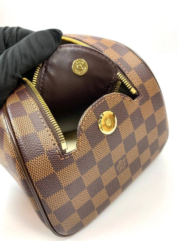 Женская сумка-косметичка Louis Vuitton Нececcep King Size N47527 премиум-люкс качество коричневая 28/16/13 см A80594 фото-3