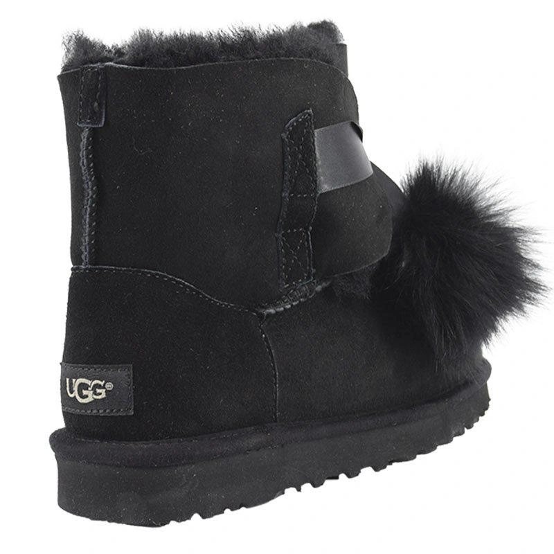 Угги женские UGG Classic Mini Gita Black фото-4