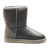 Угги женские ботинки UGG Classic Short Metallic Grey фото-1