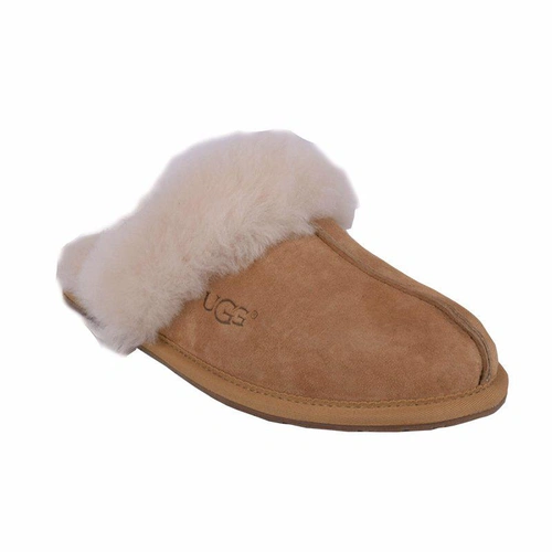 Угги тапочки женские UGG Slippers Scuffette II Chestnut фото-2