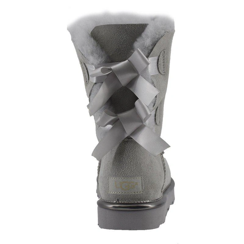 Угги женские UGG II Bailey Bow Metallic Geyser фото-2