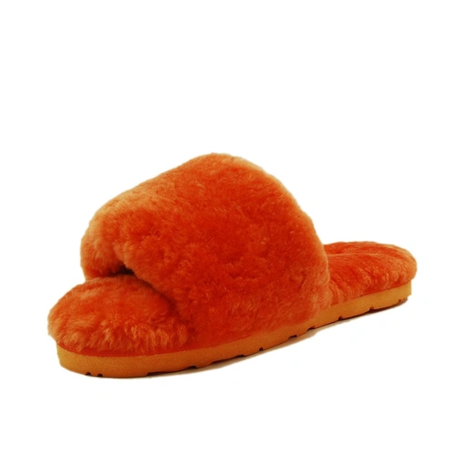 Угги тапочки женские UGG Fluff Slide Slippers Orange фото-3