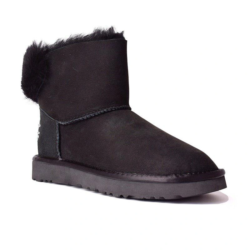 Угги женские UGG CLASSIC BLING MINI Black фото-3