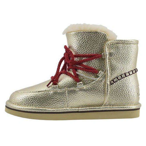 Угги женские UGG Mini Lodge Leather Gold фото-2