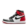 Кроссовки Nike Air Jordan 1 Retro High OG Black Toe 555088-184 чёрно-белые с красным фото-1