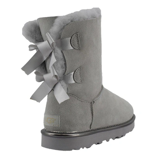 Угги женские UGG II Bailey Bow Metallic Geyser фото-6