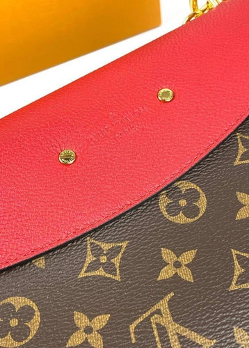 Женская сумка Louis Vuitton Saint-Placide премиум-люкс коричневая 25/16/7 см фото-5