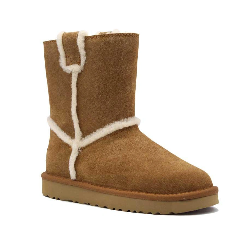 Угги женские ботинки UGG Spill Seam Boot Chestnut фото-2