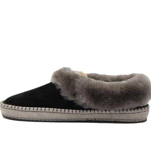 Угги женские UGG Women Slippers WRIN Black фото-2