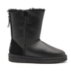 Угги женские сапоги UGG Zip Metallic Black фото-1