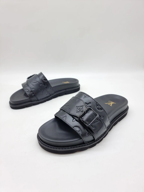 Шлёпанцы мужские Louis Vuitton Foch A110006 Black фото-3