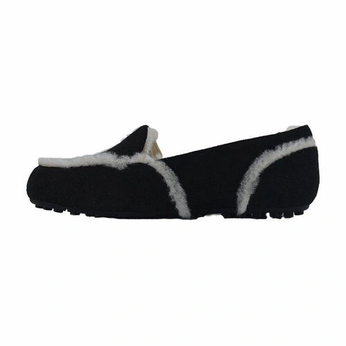 Угги женские мокасины UGG Hailey Loafer Black фото-6