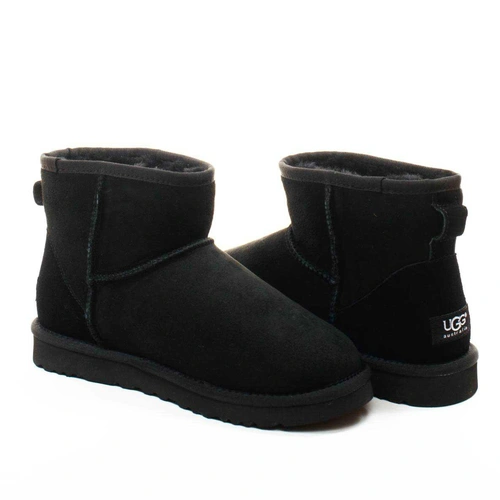 Угги женские ботинки UGG Mini Classic Black фото-4