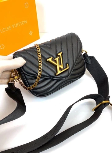 Клатч женский Louis Vuitton Wave черный фото-2