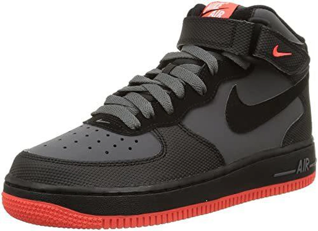 Кроссовки Nike Air Force 1 Mid ’07 Grey/Red фото-4