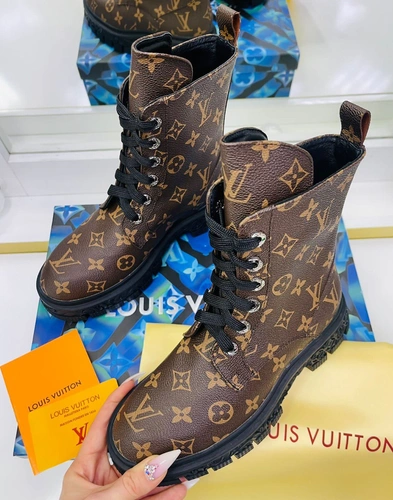 Ботинки женские Louis Vuitton коричневые А4964 фото-2