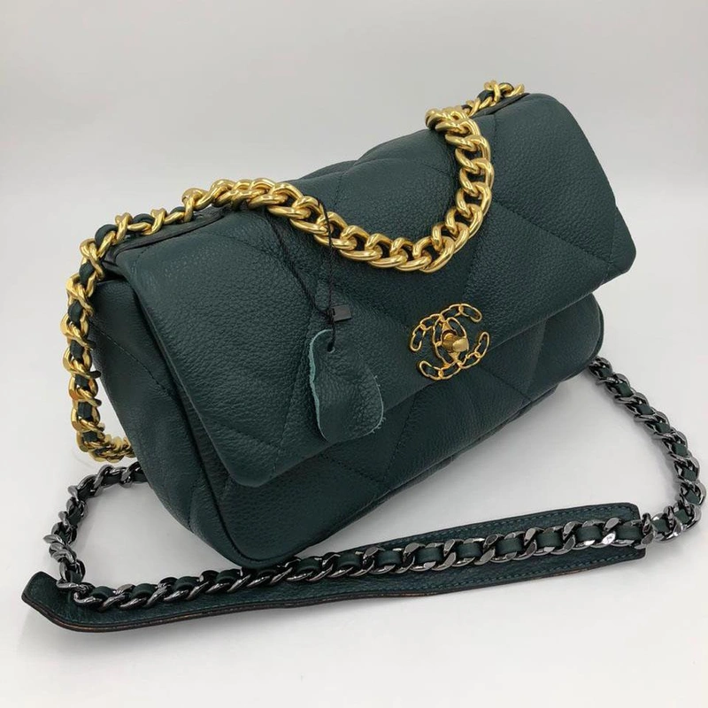 Сумка Chanel 19 Envelope 26х15 Leather Green фото-2