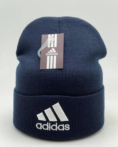 Женская  шапка adidas синяя A5844